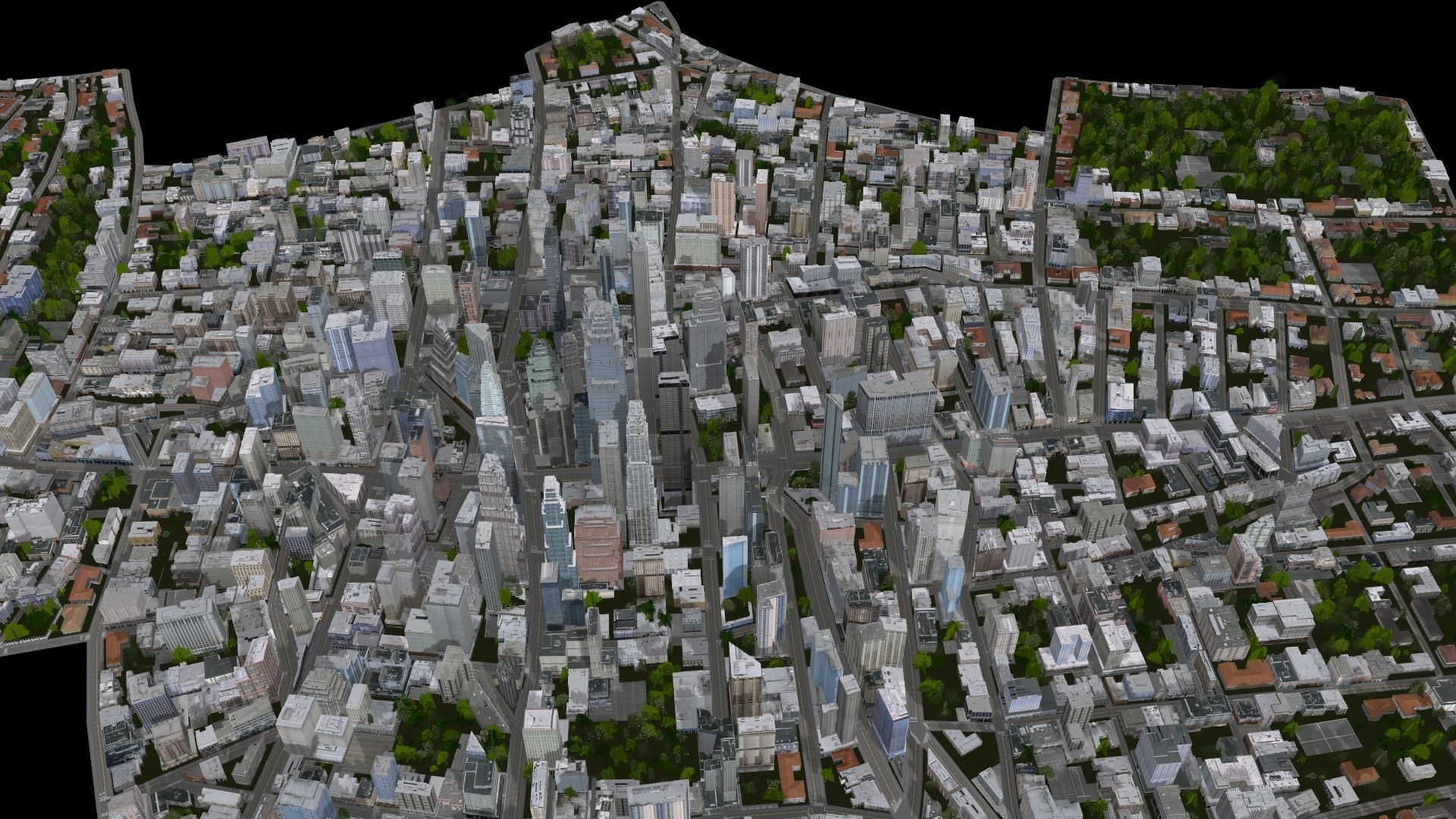 Neighborhood city 3D model_13