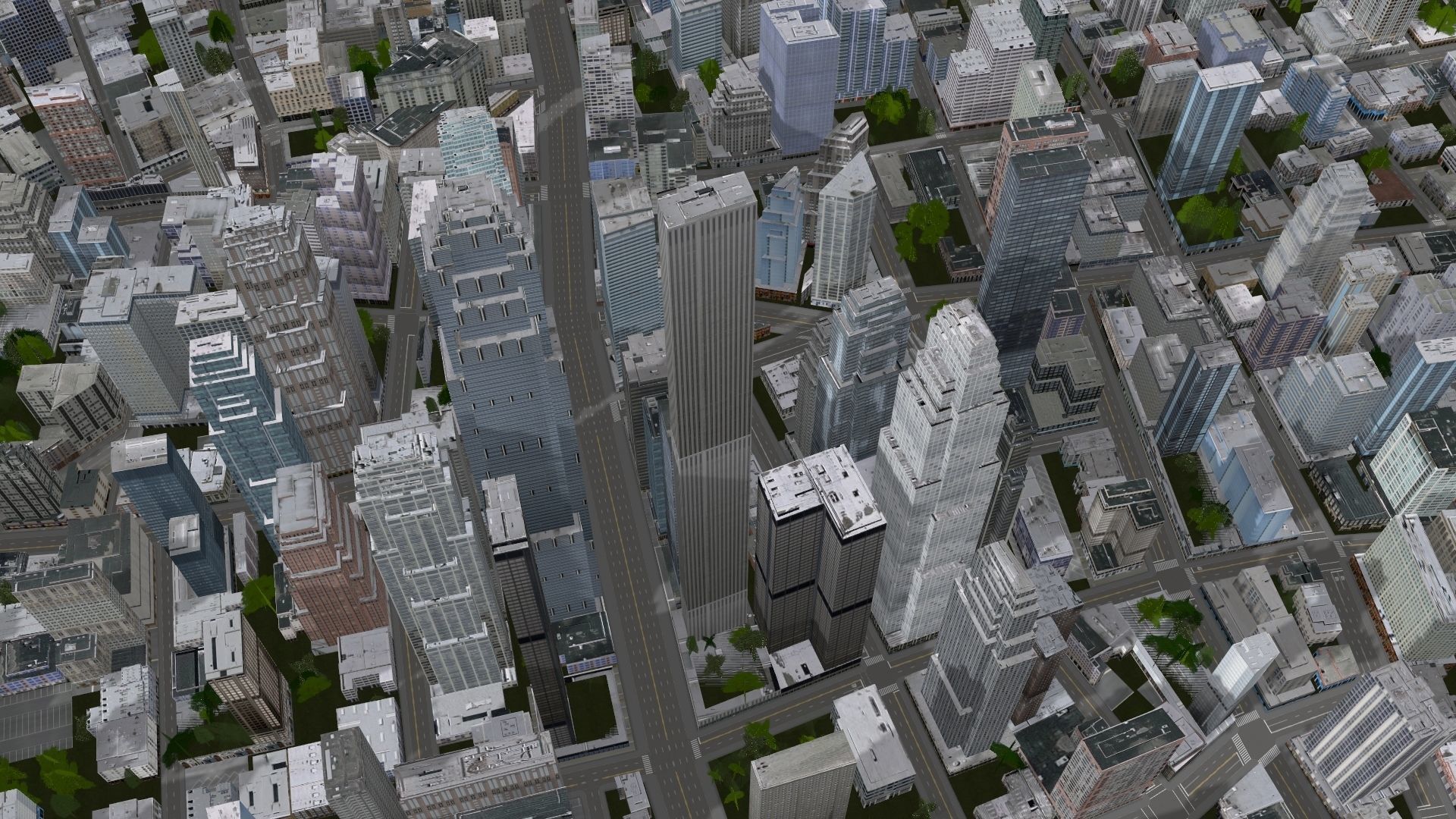 Neighborhood city 3D model_1