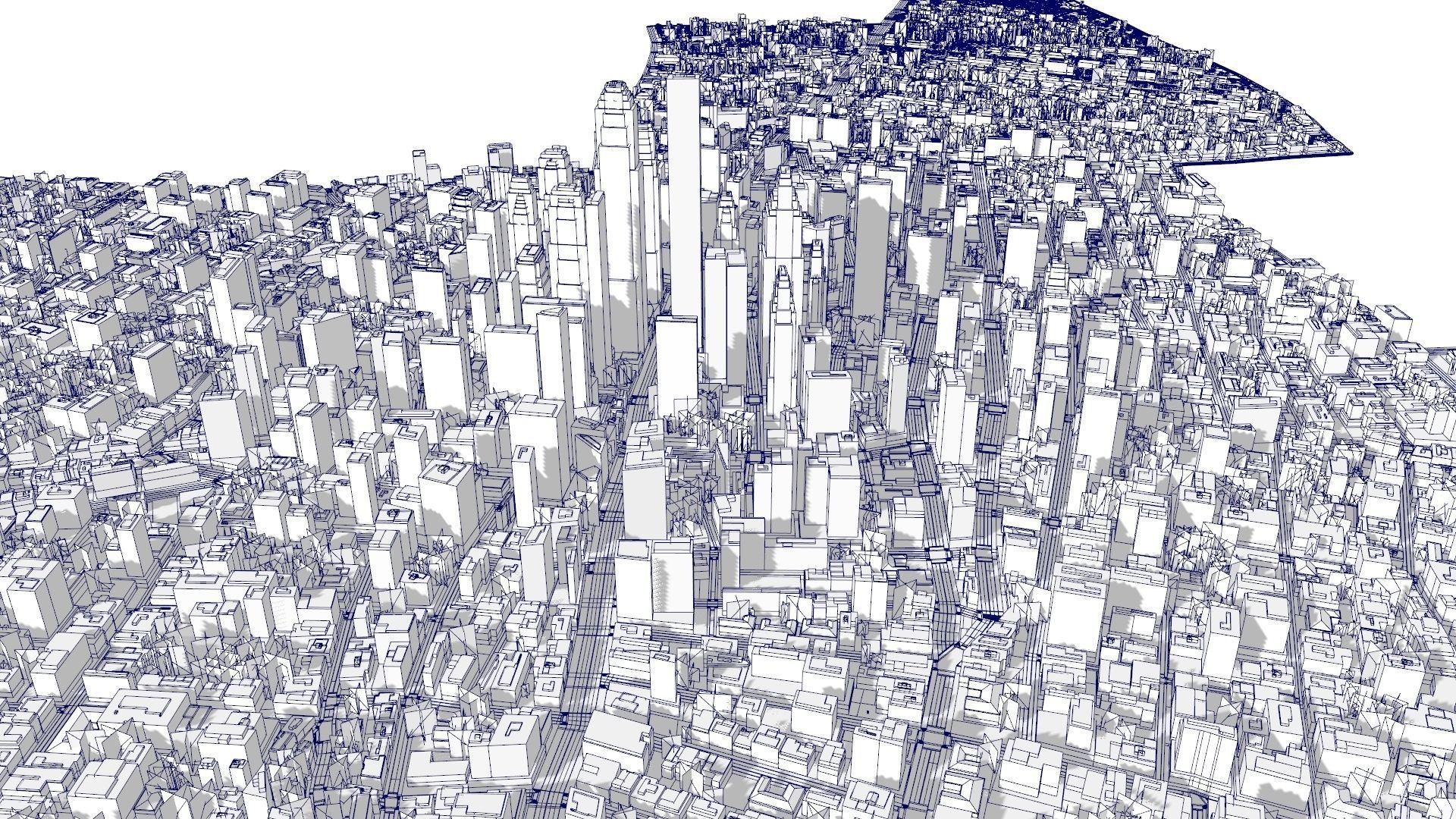 Neighborhood city 3D model_21