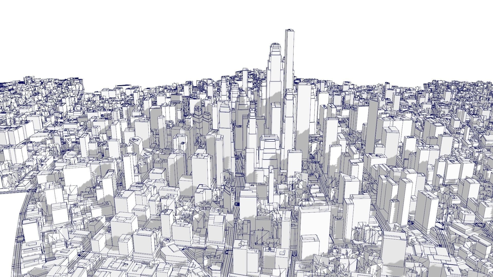 Neighborhood city 3D model_19