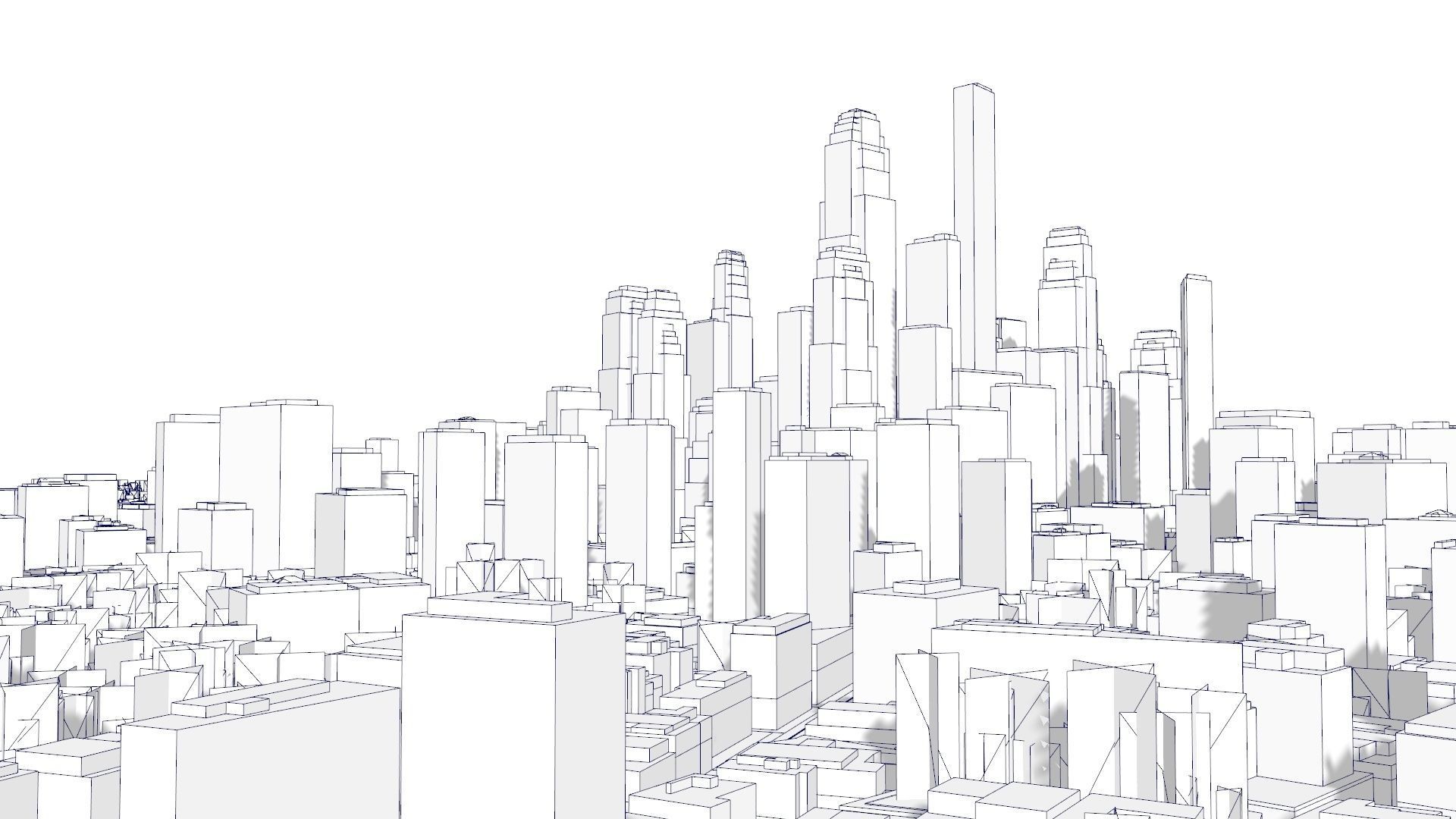 Neighborhood city 3D model_20