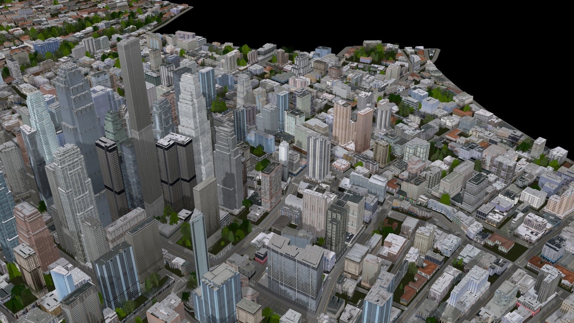 Neighborhood city 3D model_14