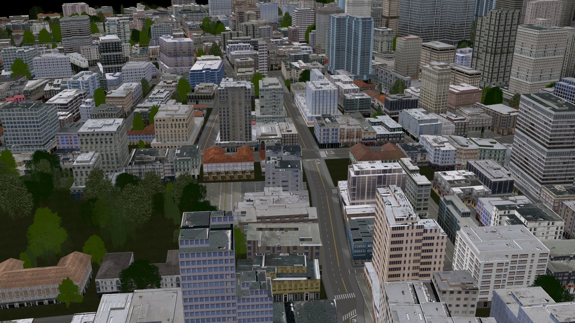 Neighborhood city 3D model_11