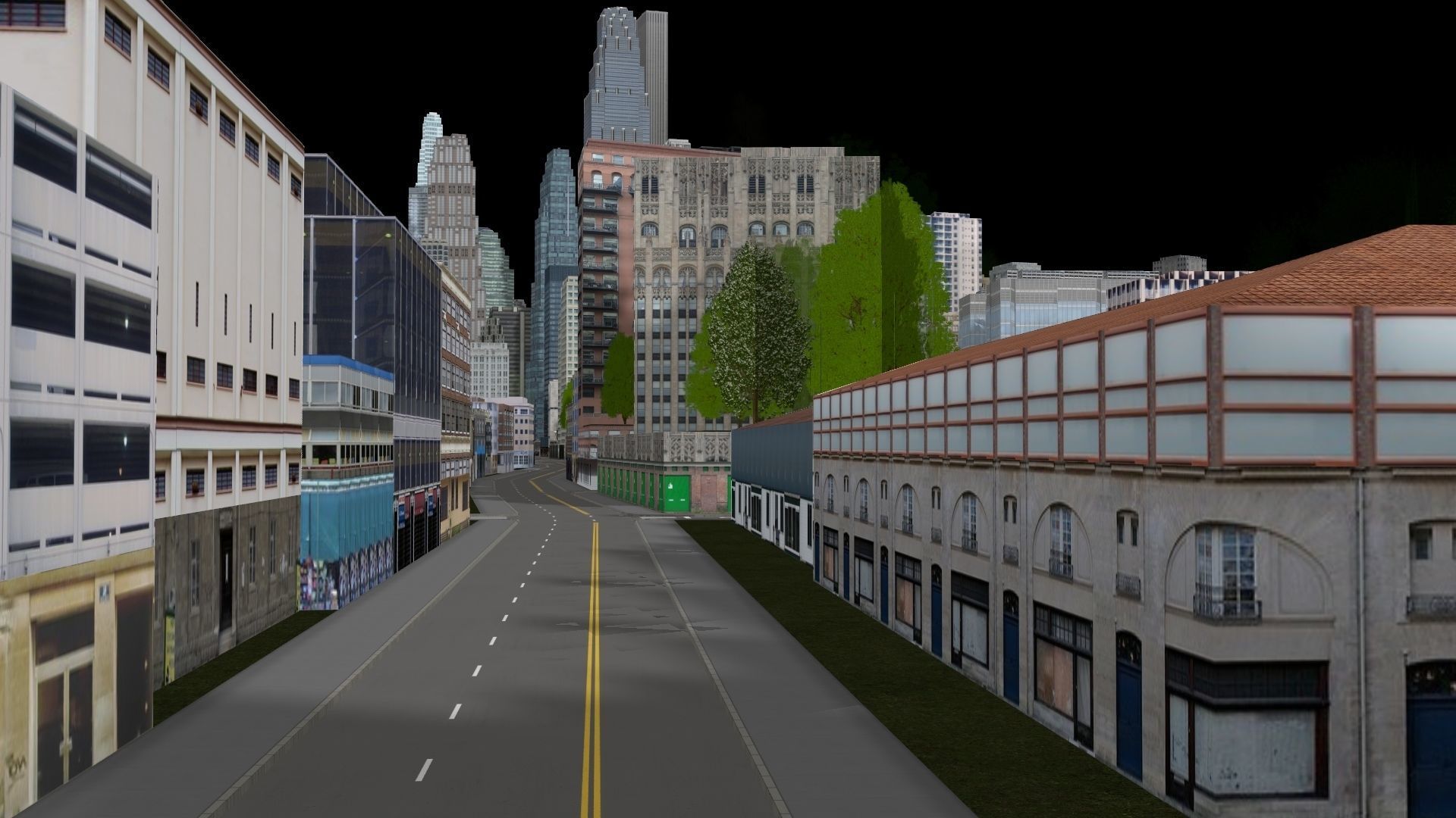 Neighborhood city 3D model_12