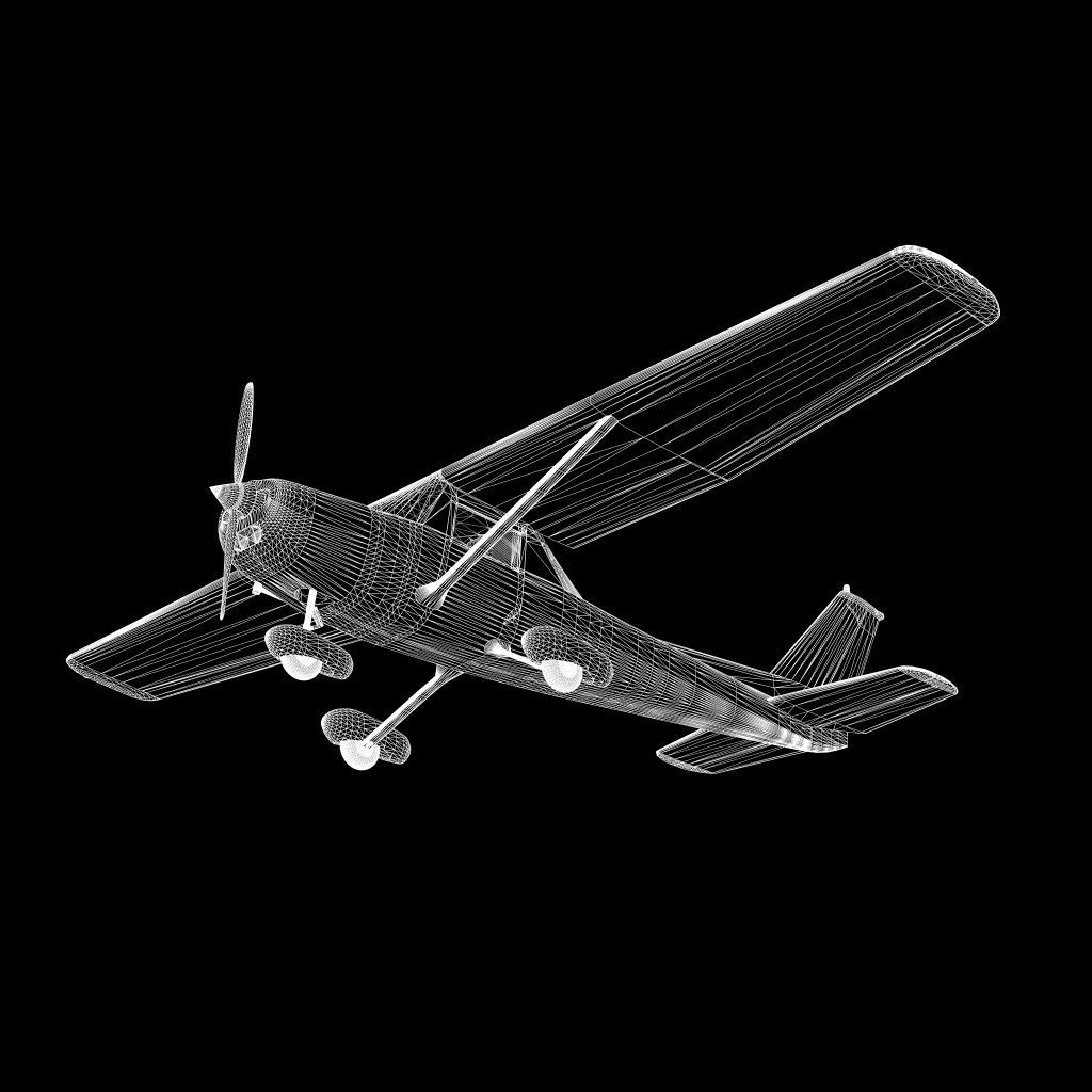 Cessna 150 3D model_9
