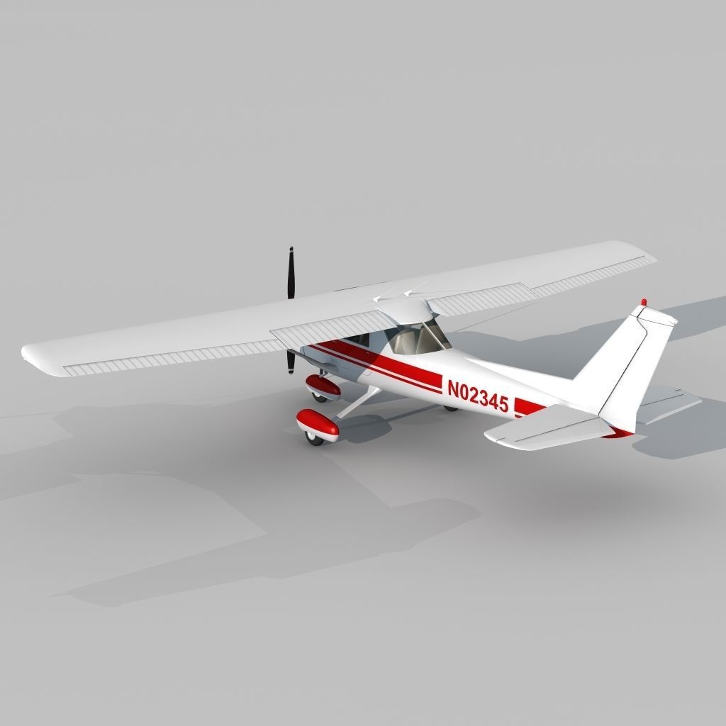 Cessna 150 3D model_2