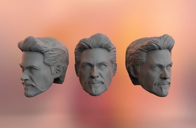 Tony Stark Headsculpt 3D print model