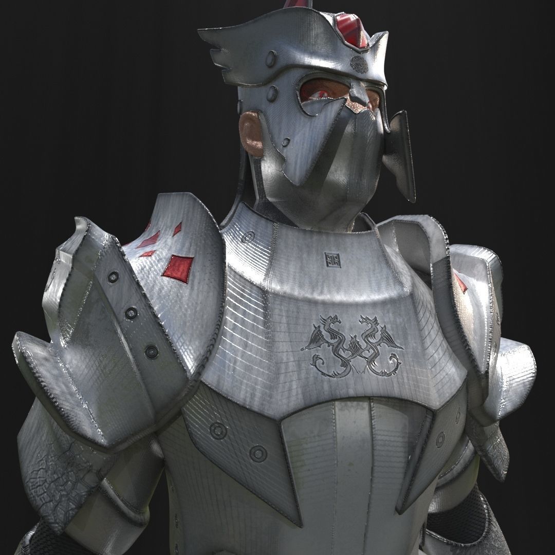 Warrior Armor 3D model_7
