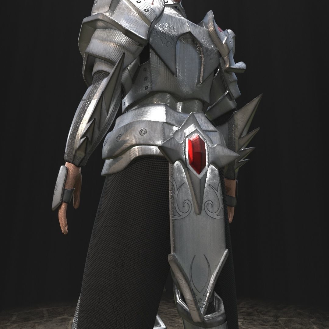 Warrior Armor 3D model_3