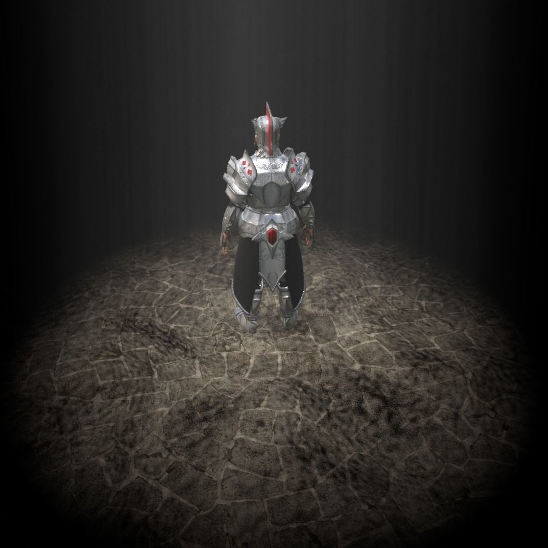 Warrior Armor 3D model_4