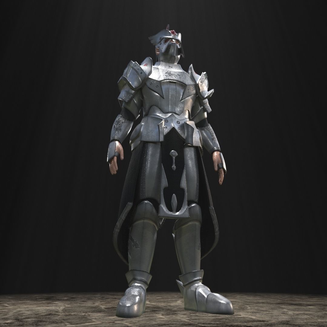 Warrior Armor 3D model_9