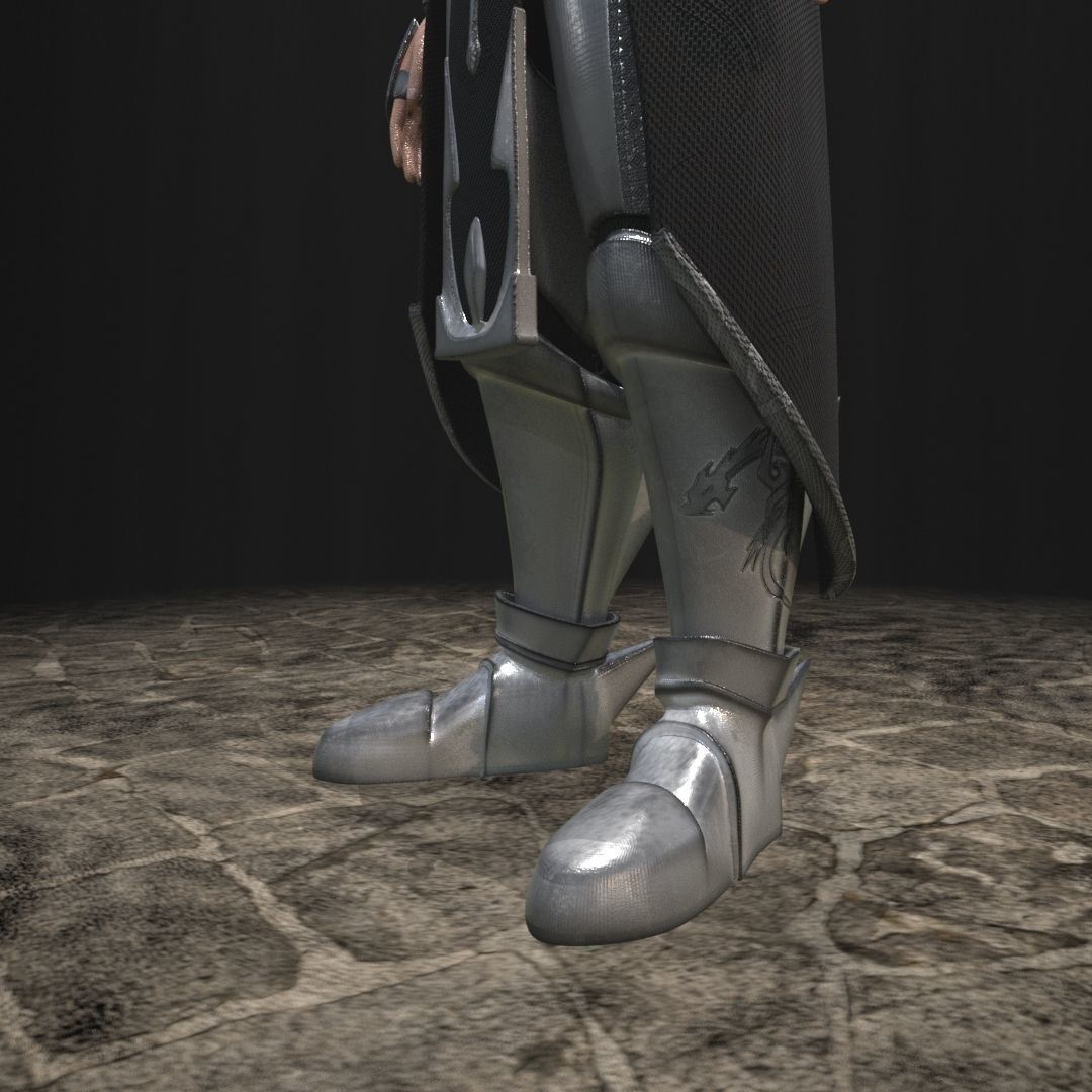 Warrior Armor 3D model_10