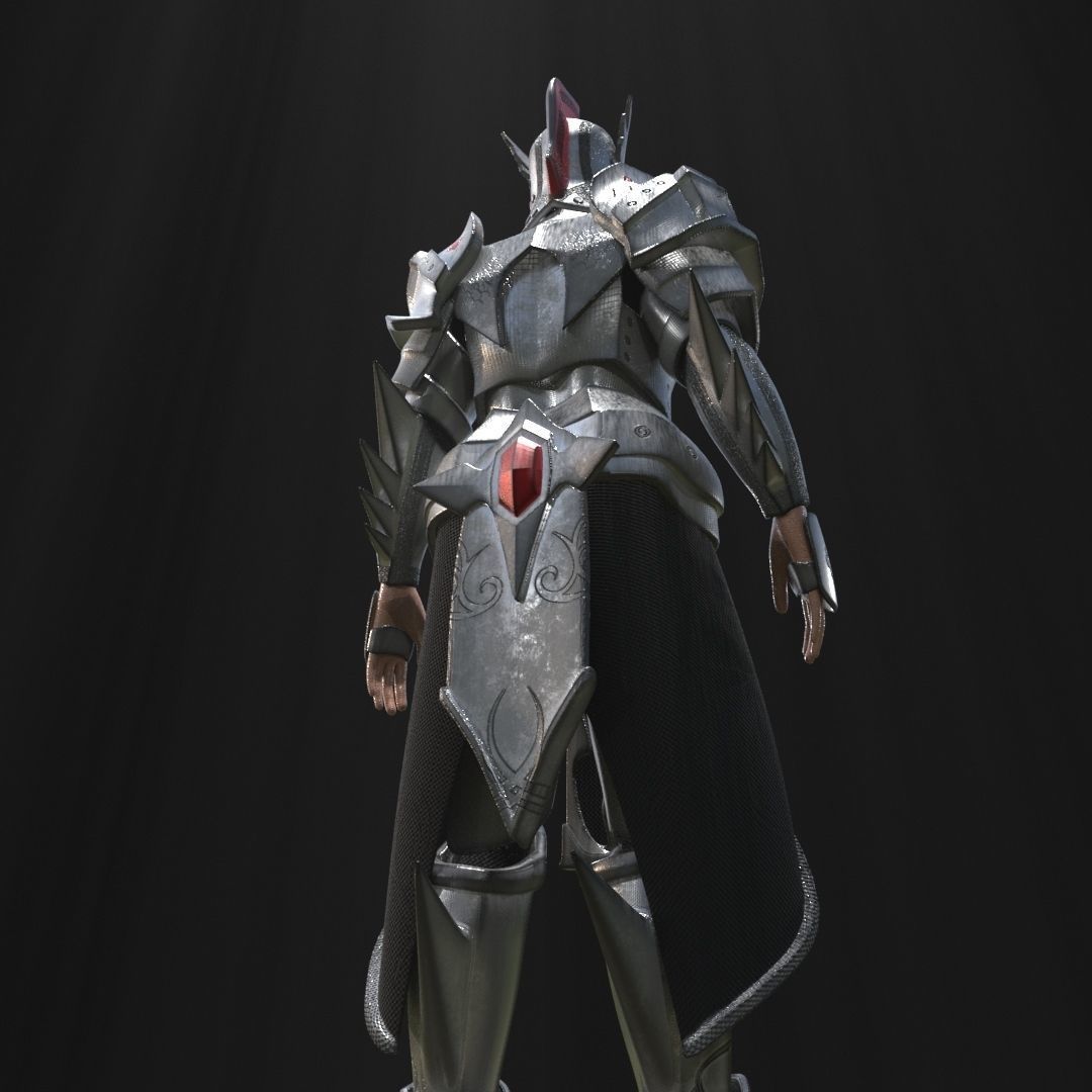 Warrior Armor 3D model_8