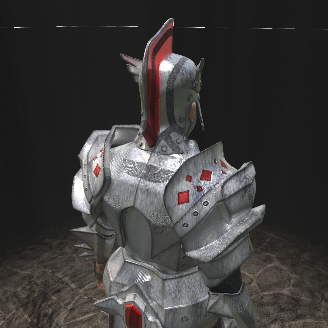 Warrior Armor 3D model_6