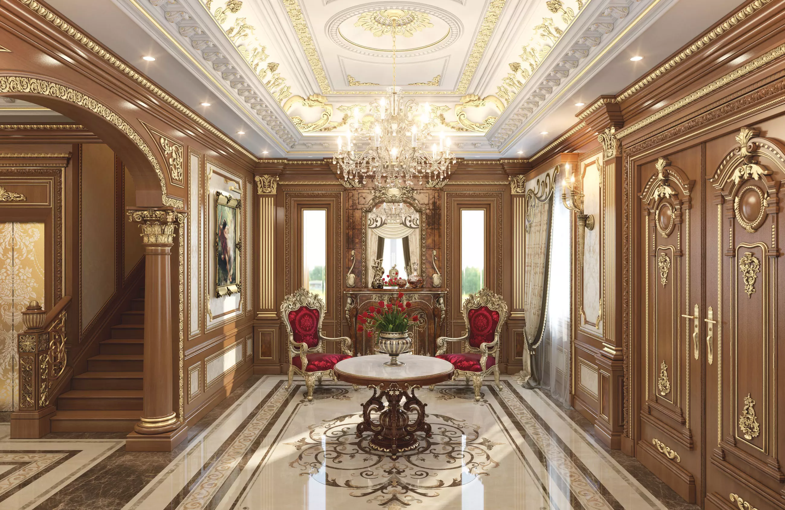Royal Living room 02 3D model