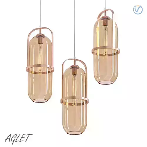 AGLET three glass pendant lights
