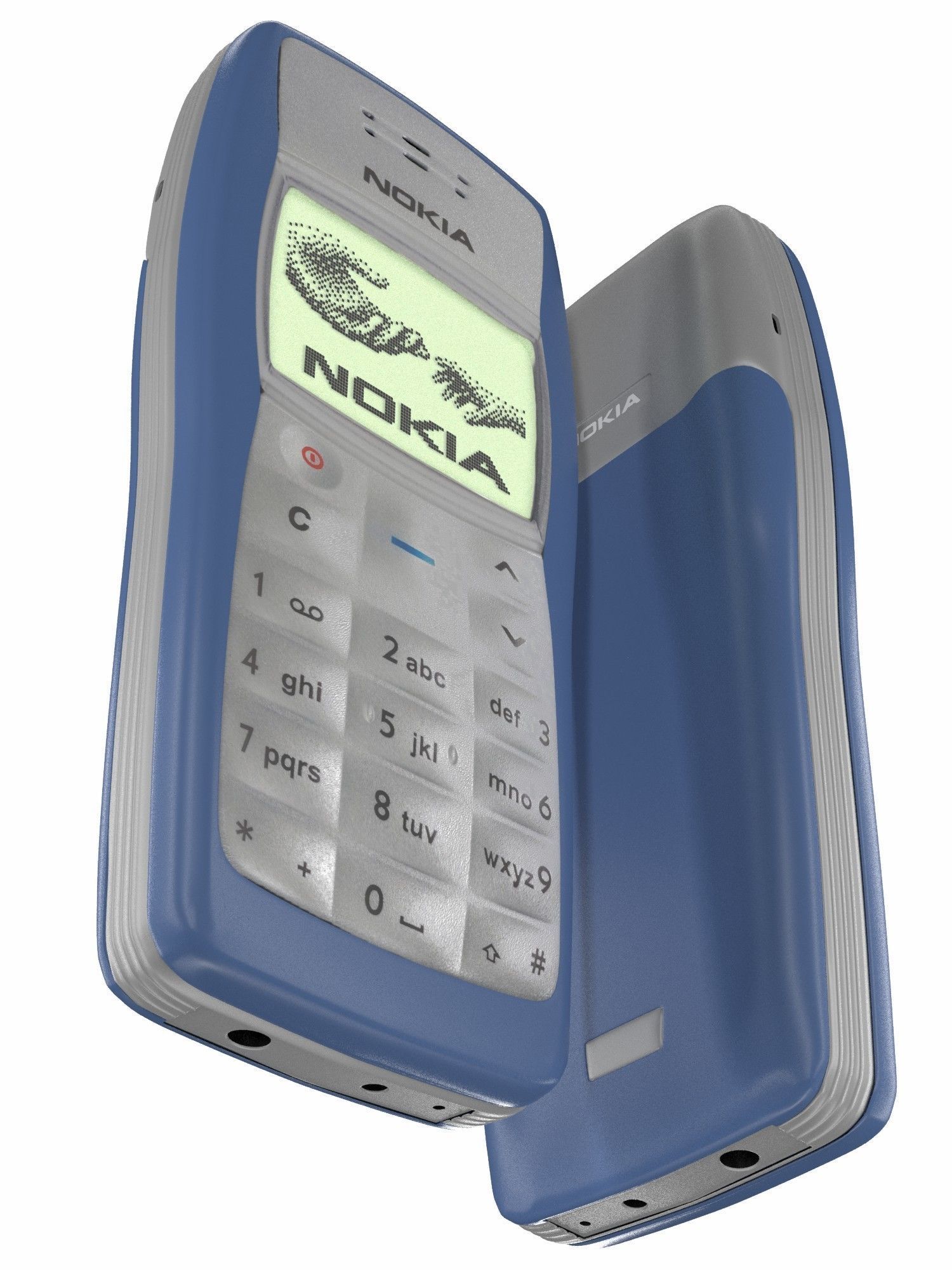 Nokia 1100 3D model_3