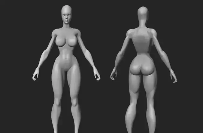 Basic female body model