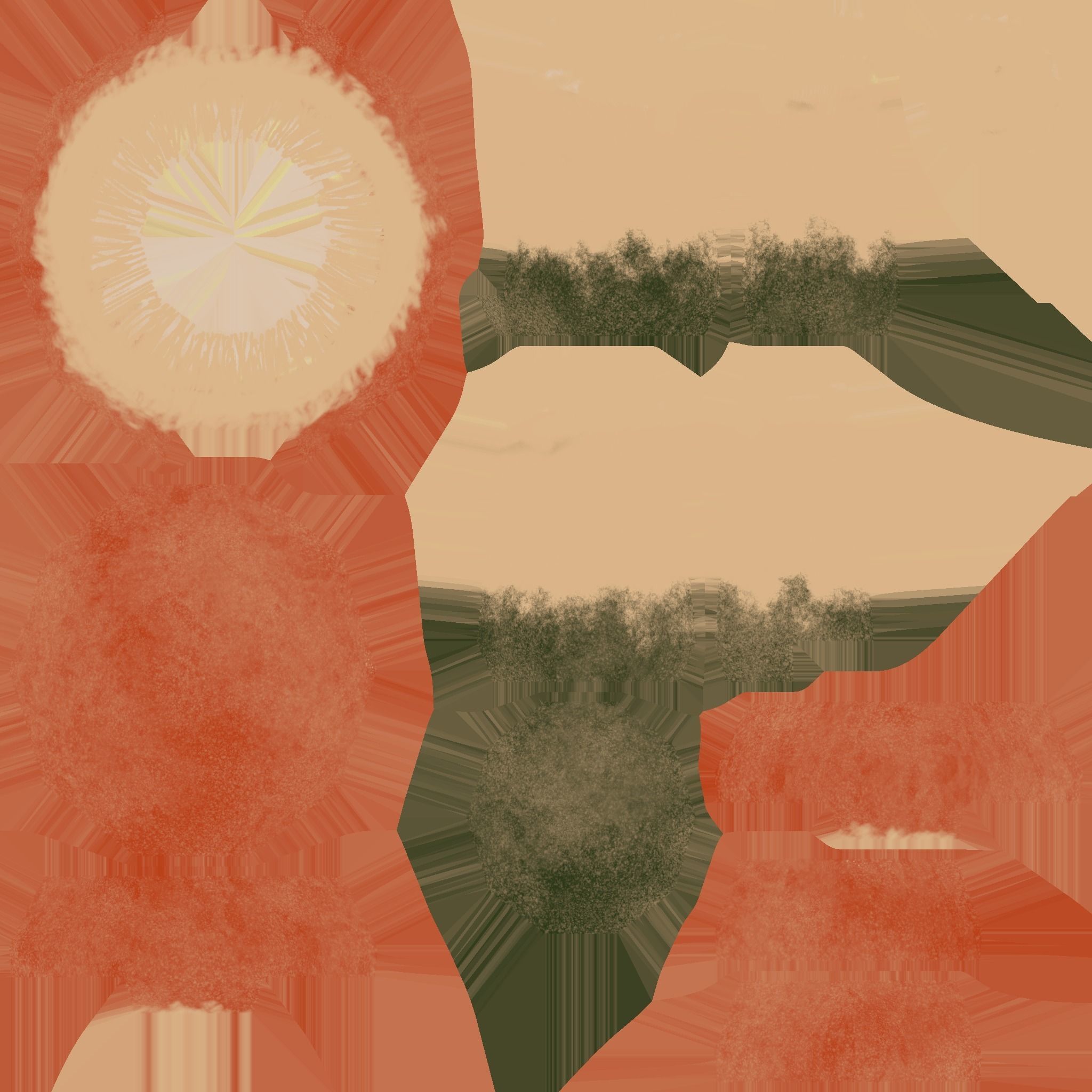 Mushrooms Low-poly 3D model_11