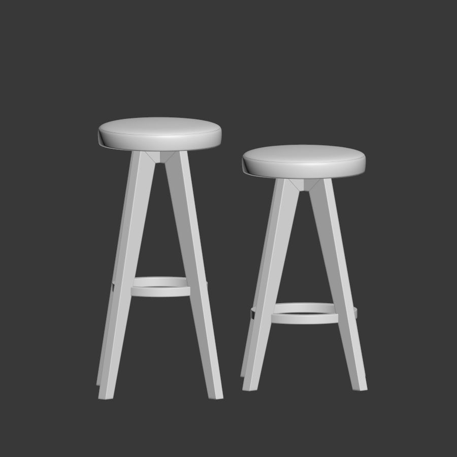 Article Sede Circo Barstool Counterstool 3D model_1