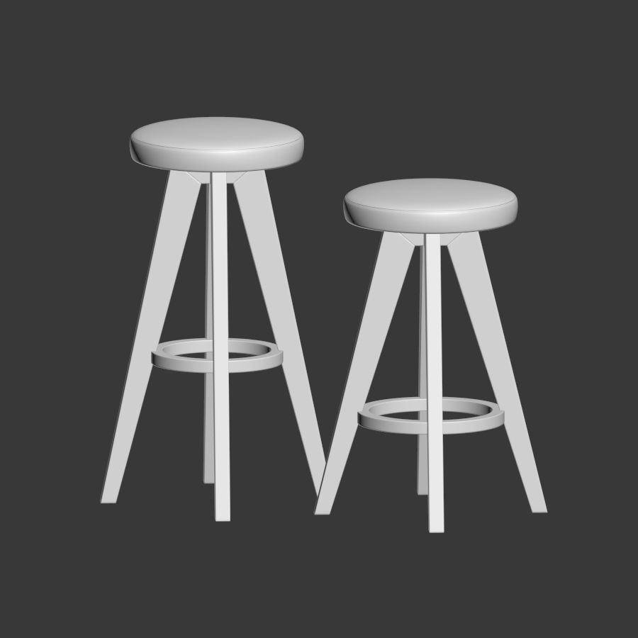 Article Sede Circo Barstool Counterstool 3D model_3