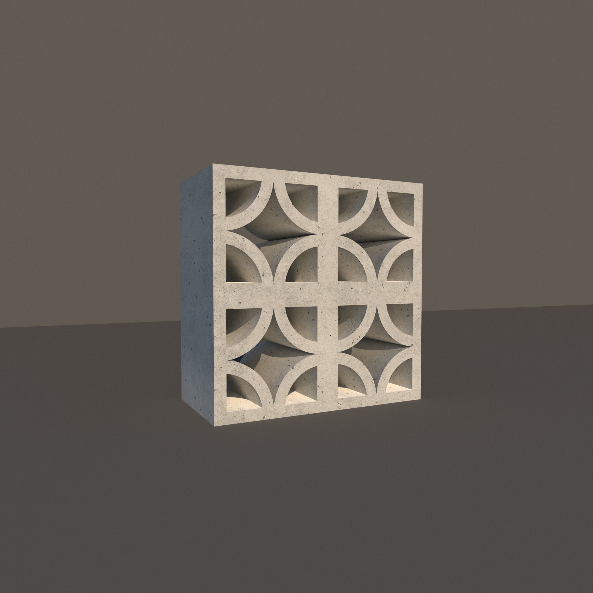 Concrete Lattice 03 3D model_1