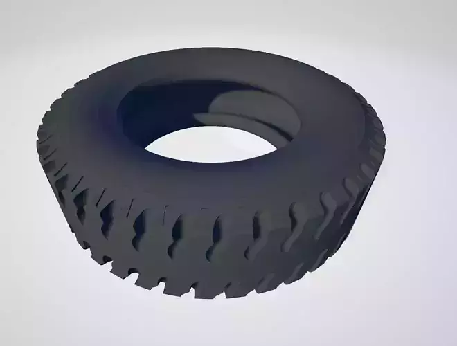 Printable 14th Scale hollow RC Truck Rear tyre print model 3D print model