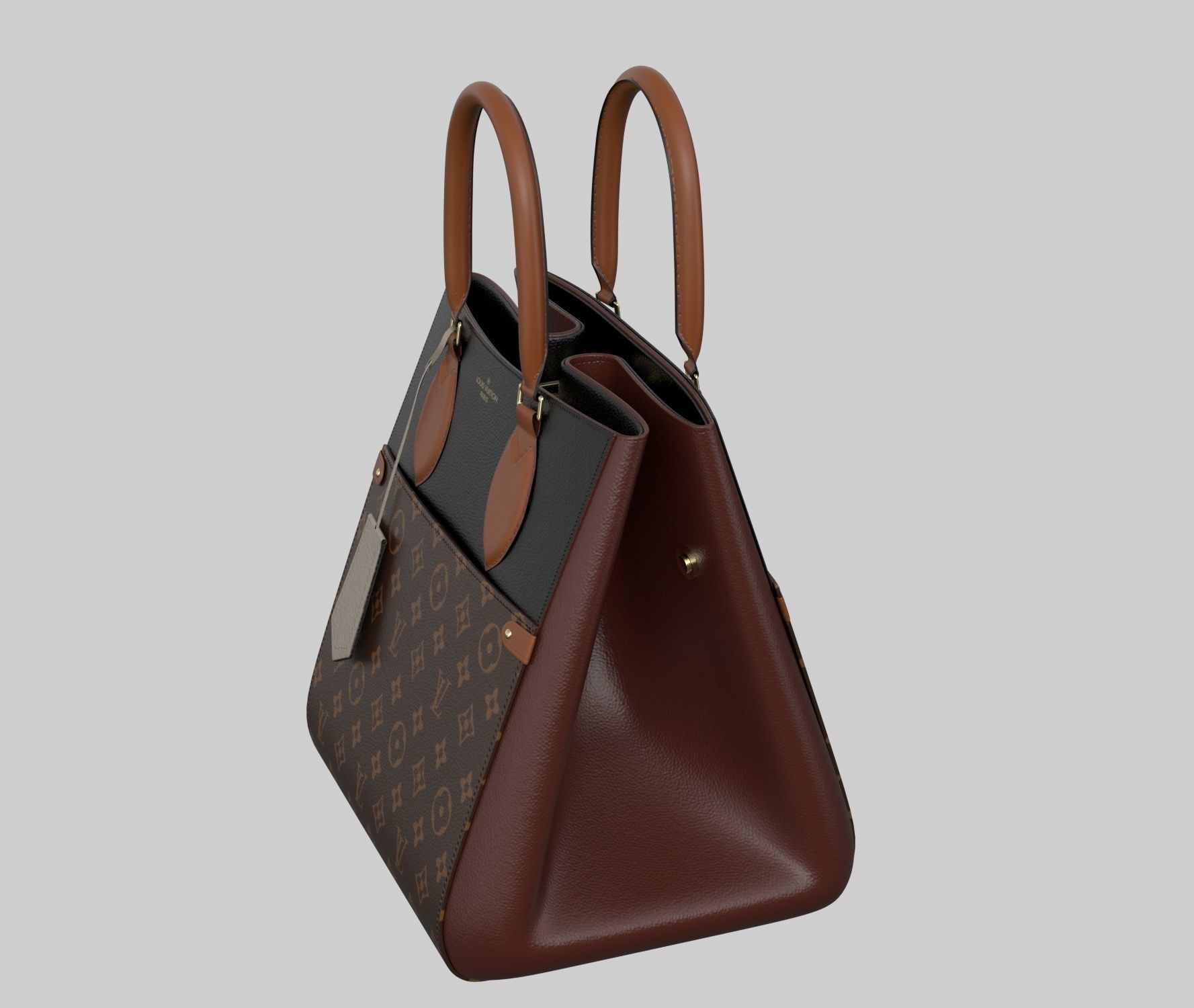 FOLD TOTE MM--Louis vuitton handbag 3D model_4