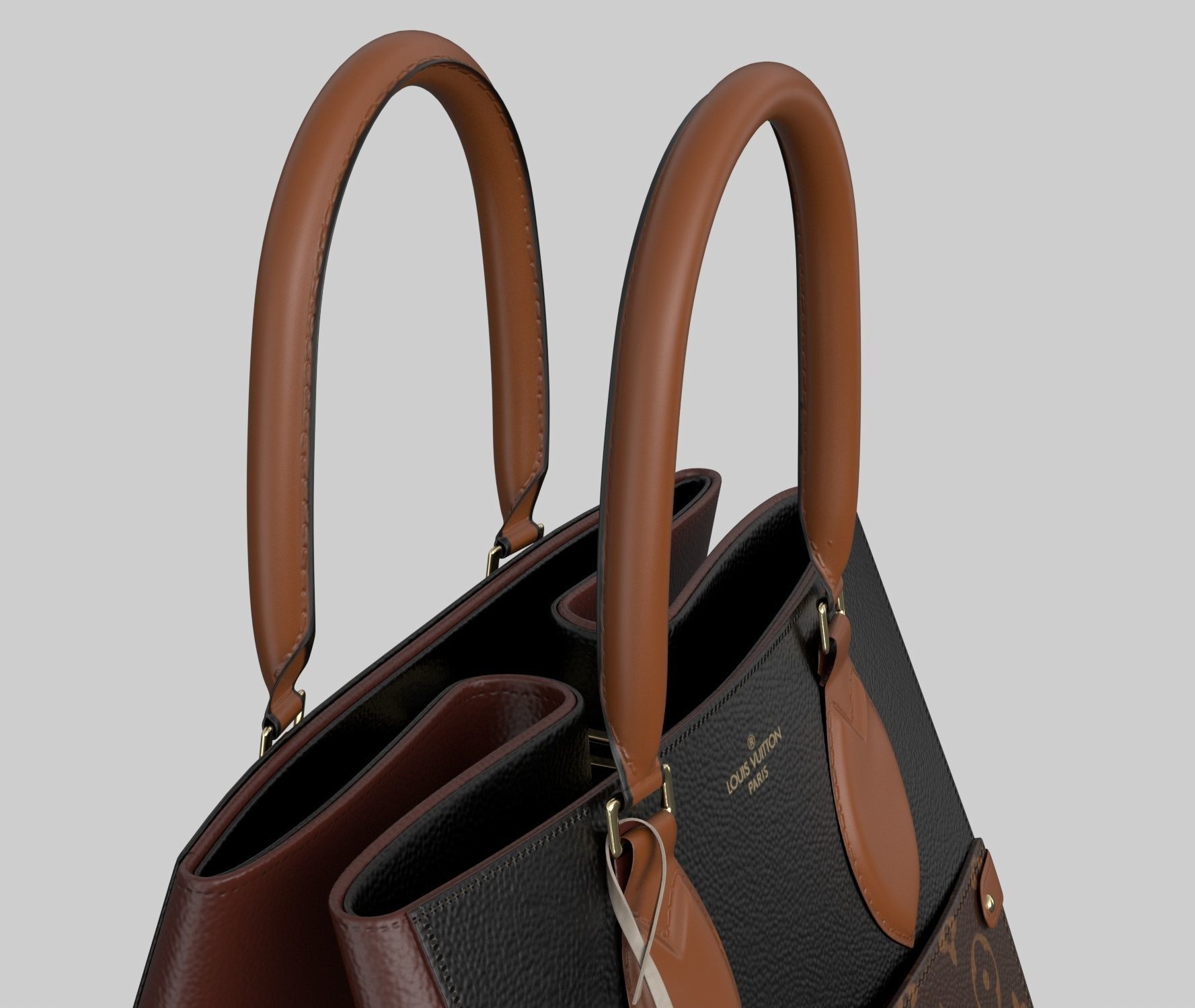 FOLD TOTE MM--Louis vuitton handbag 3D model_11