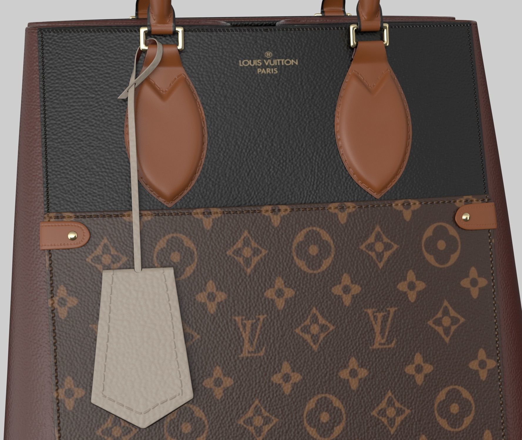FOLD TOTE MM--Louis vuitton handbag 3D model_10