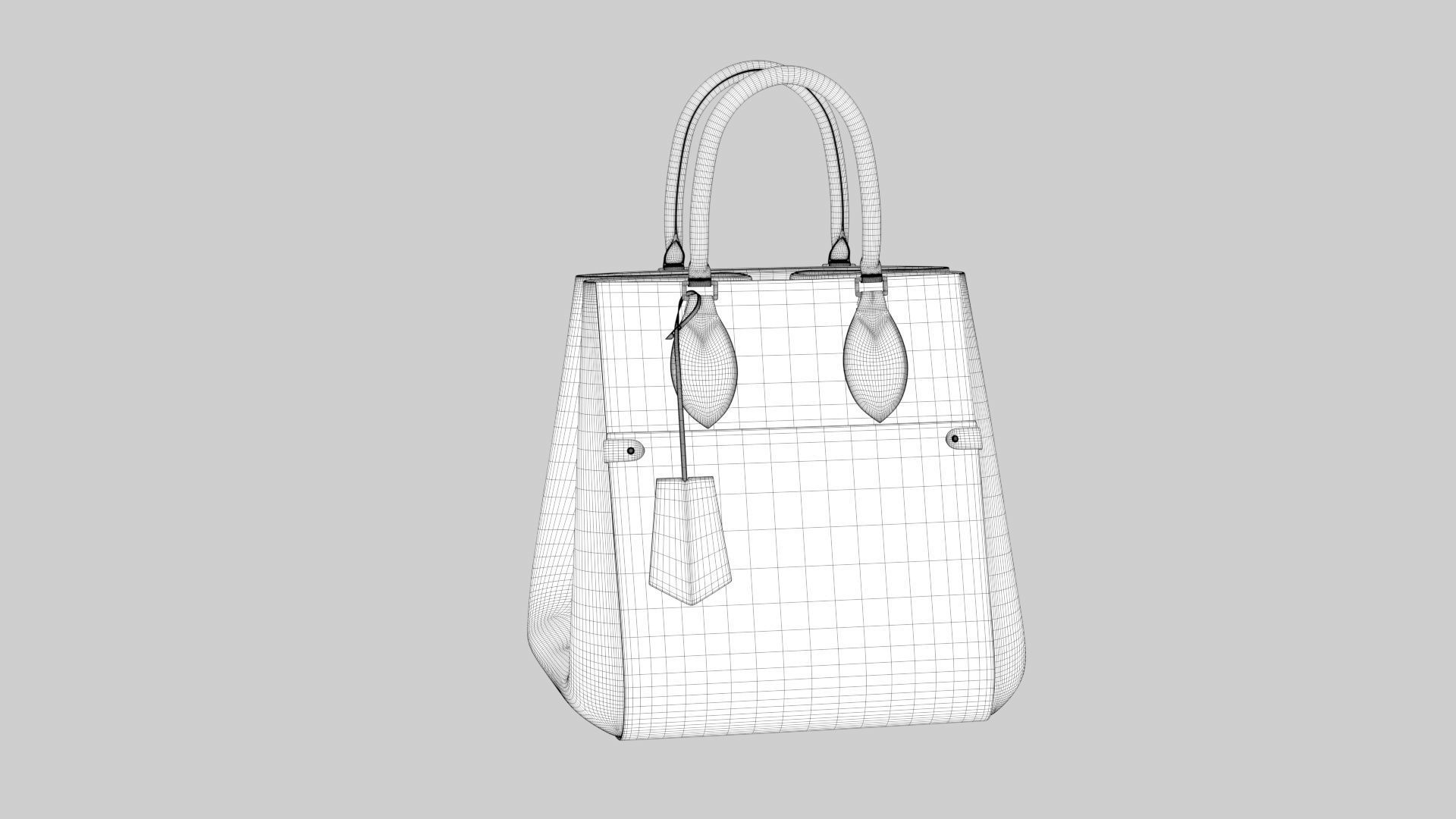 FOLD TOTE MM--Louis vuitton handbag 3D model_24