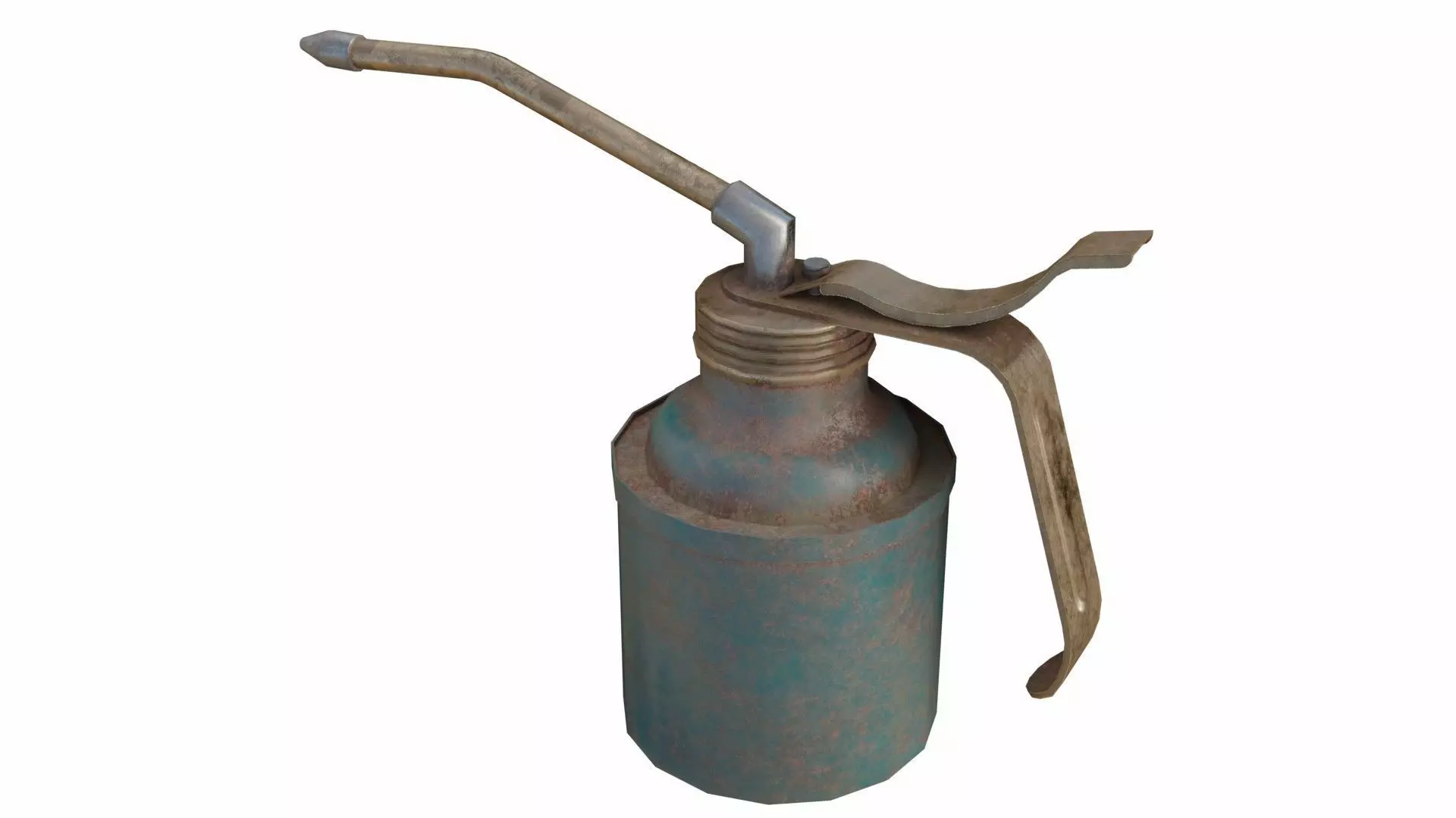 Old oiler Low-poly 3D model_0