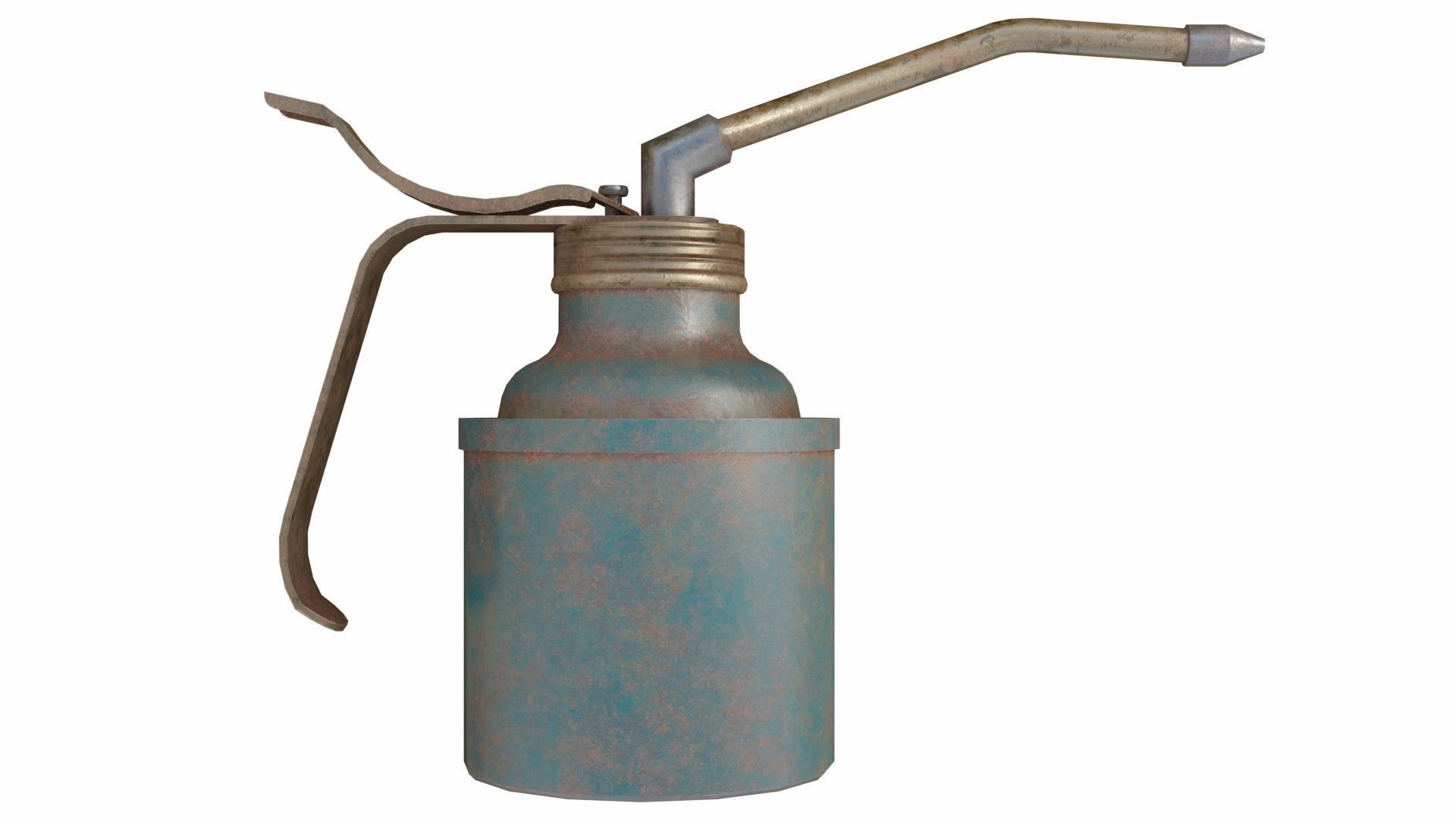 Old oiler Low-poly 3D model_2