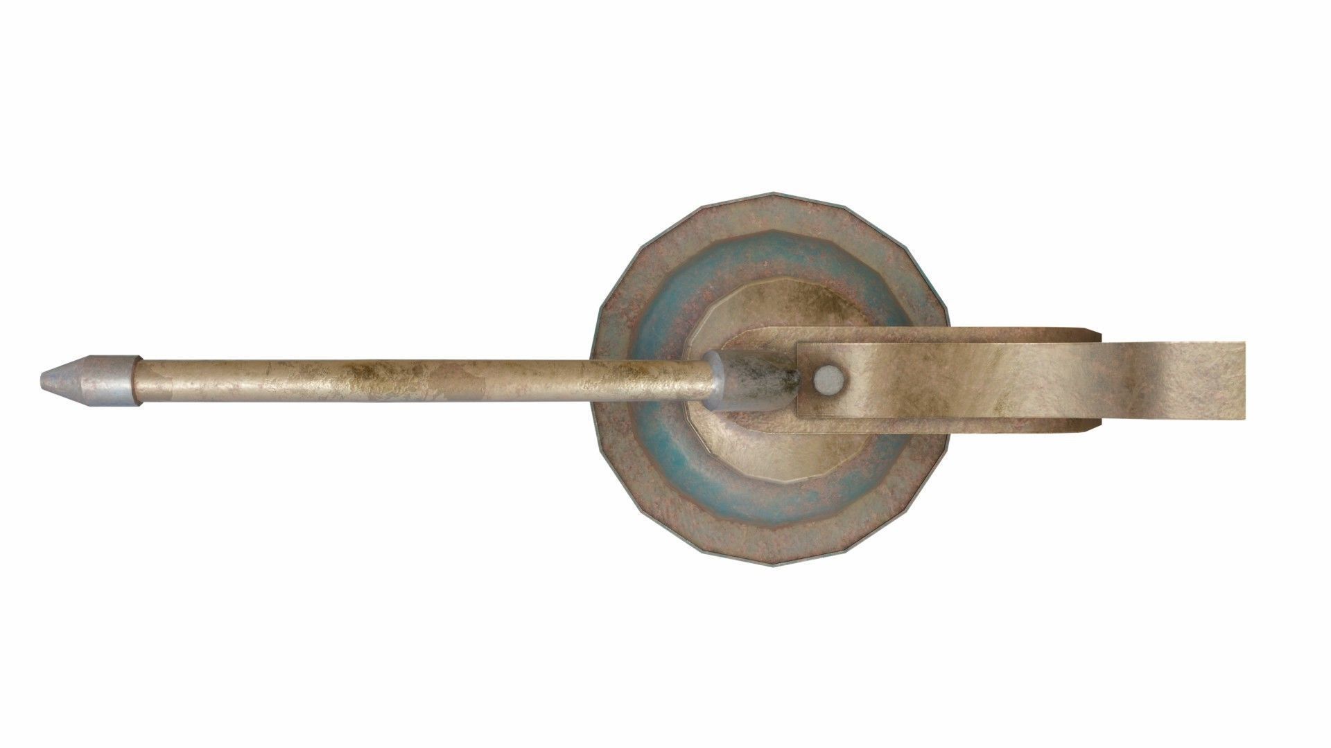 Old oiler Low-poly 3D model_5