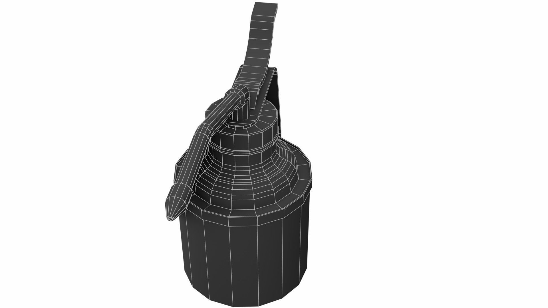 Old oiler Low-poly 3D model_9