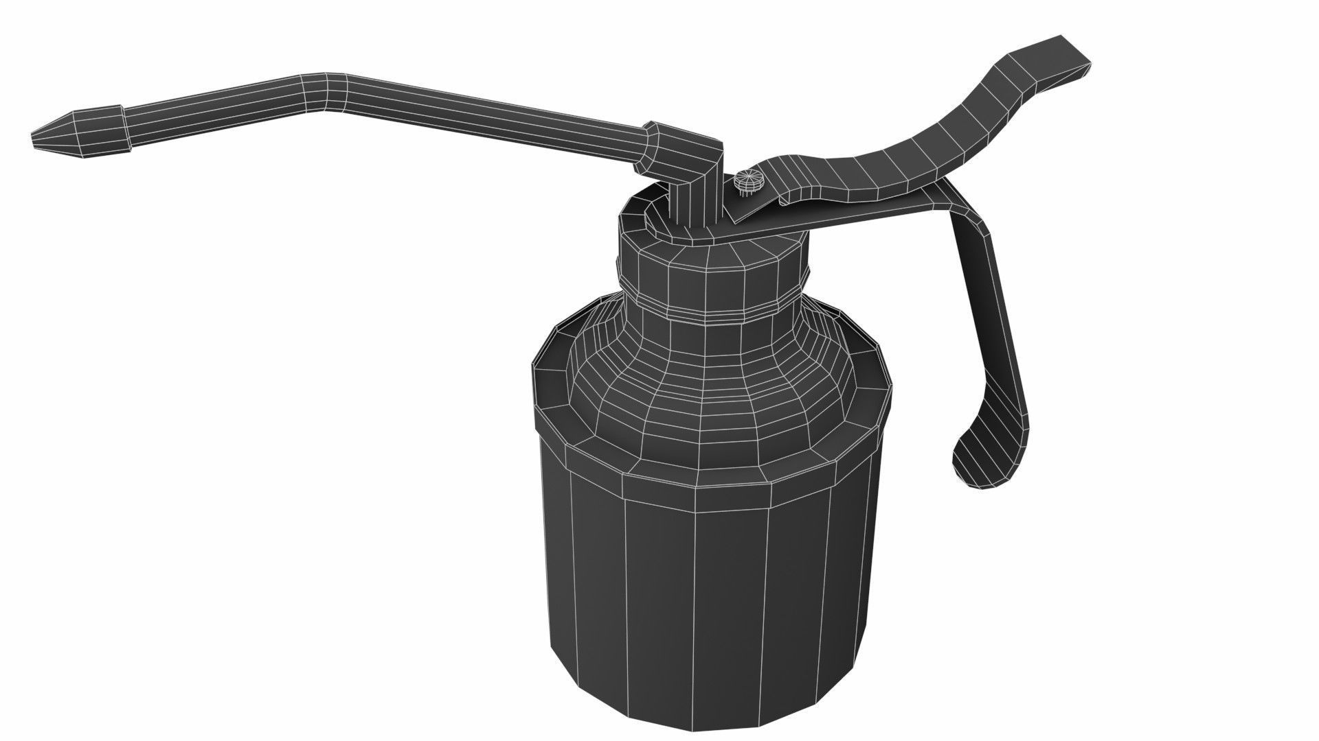 Old oiler Low-poly 3D model_6