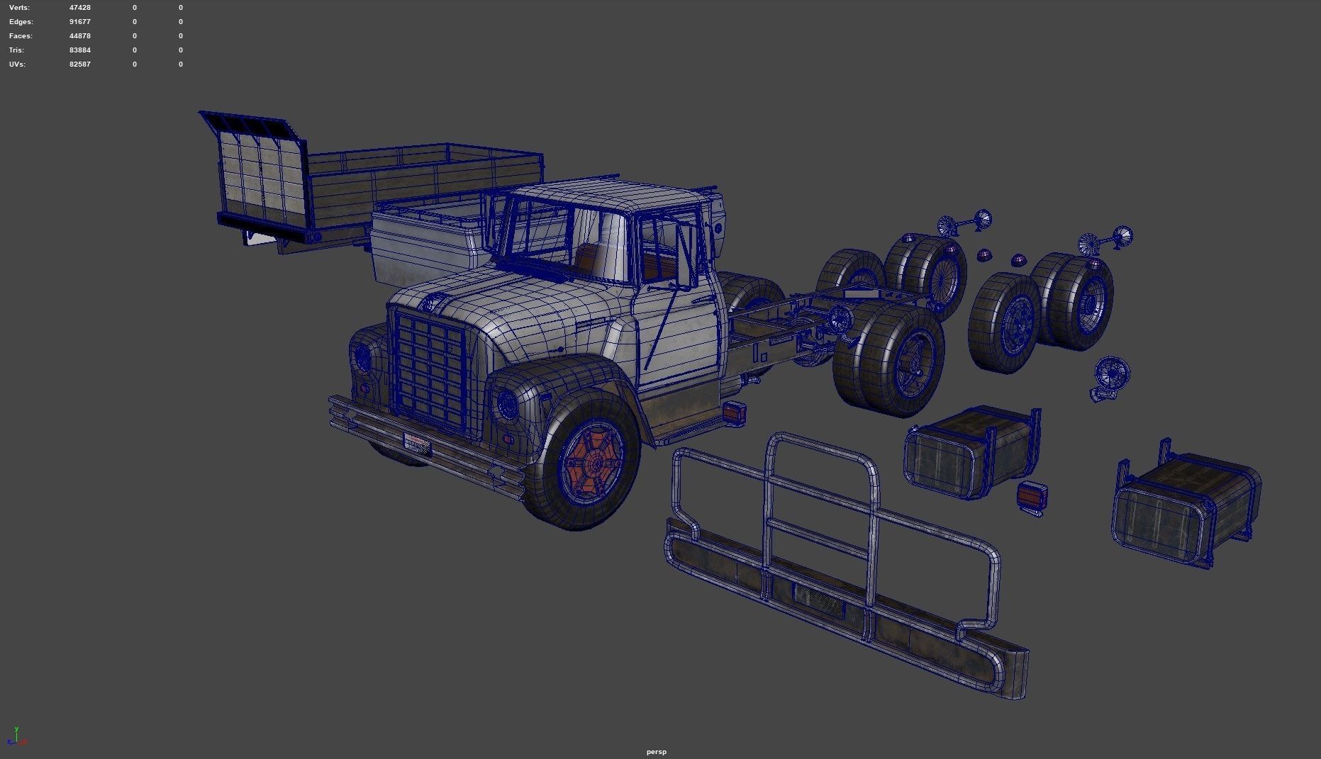 International Loadstar Set Low-poly 3D model_15