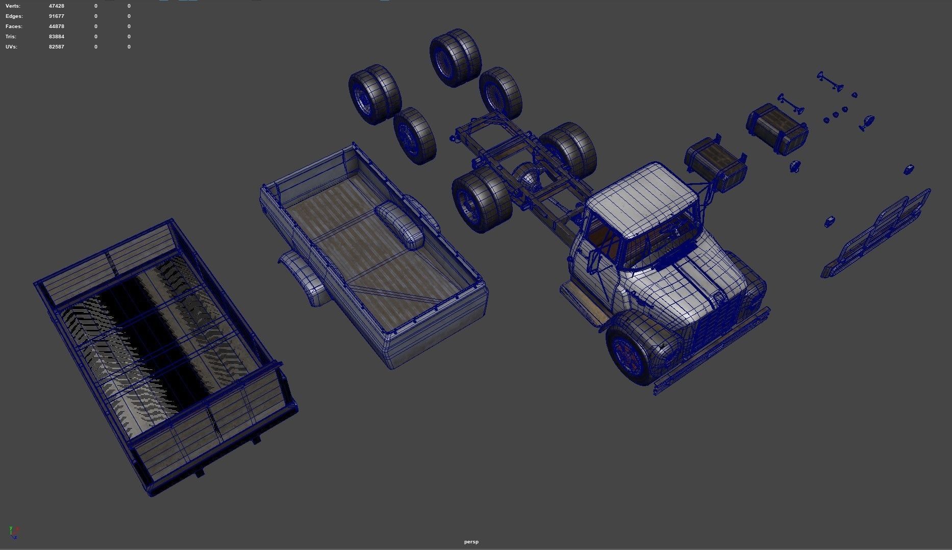International Loadstar Set Low-poly 3D model_16