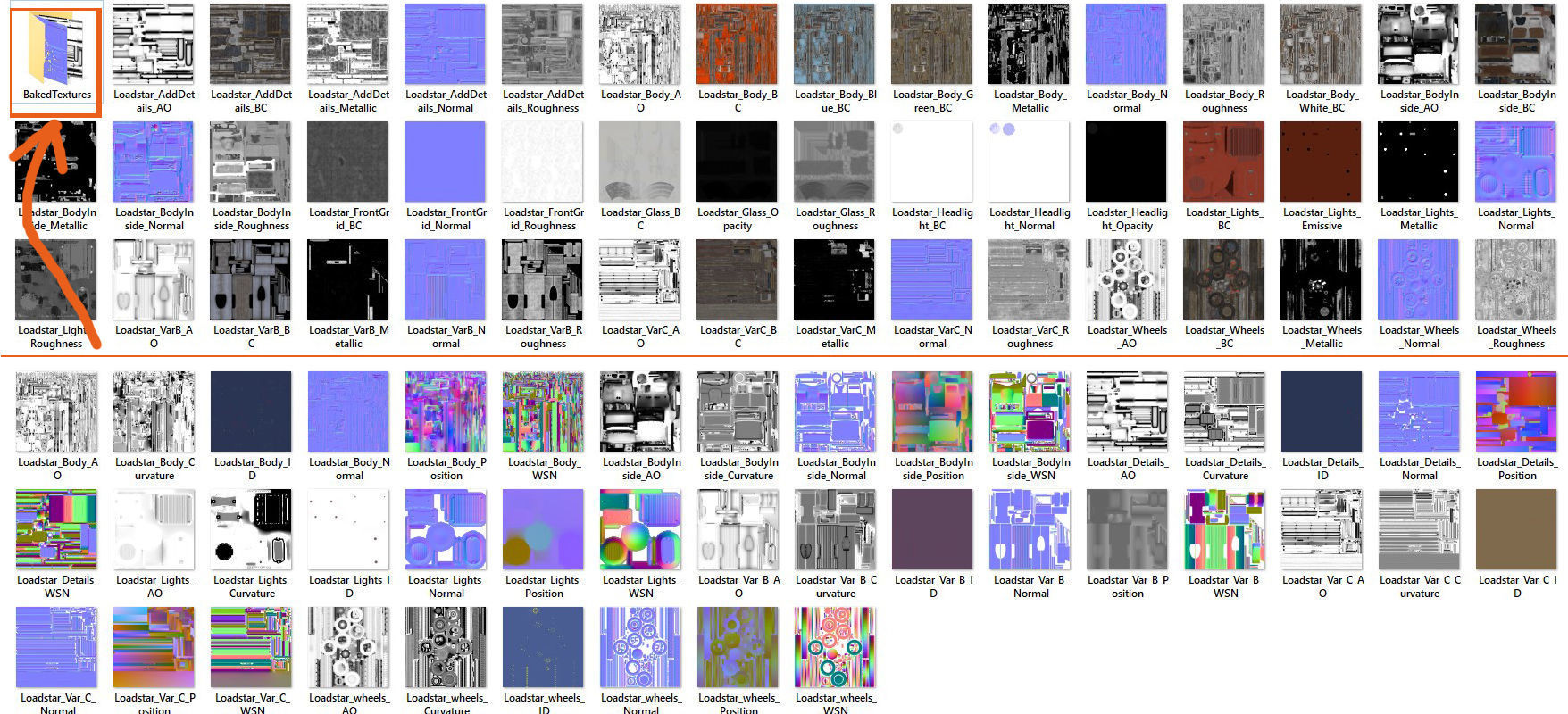 International Loadstar Set Low-poly 3D model_17