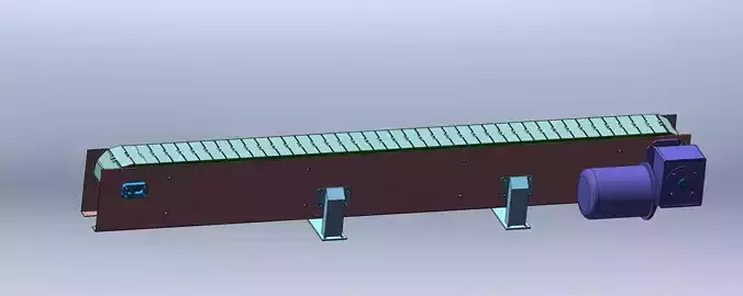 crawler-belt-conveyor conveyor belt Free 3D model