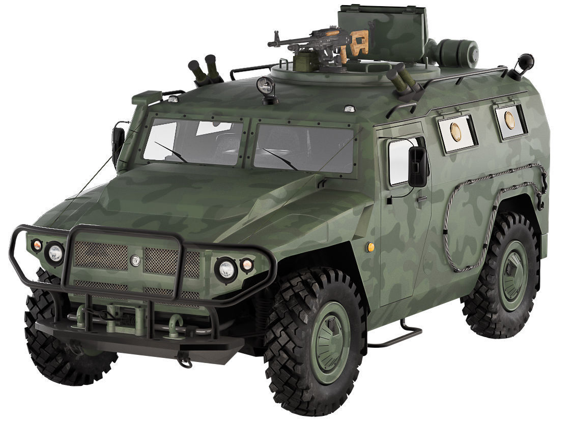 Gaz Tiger M 23115 3D model_4