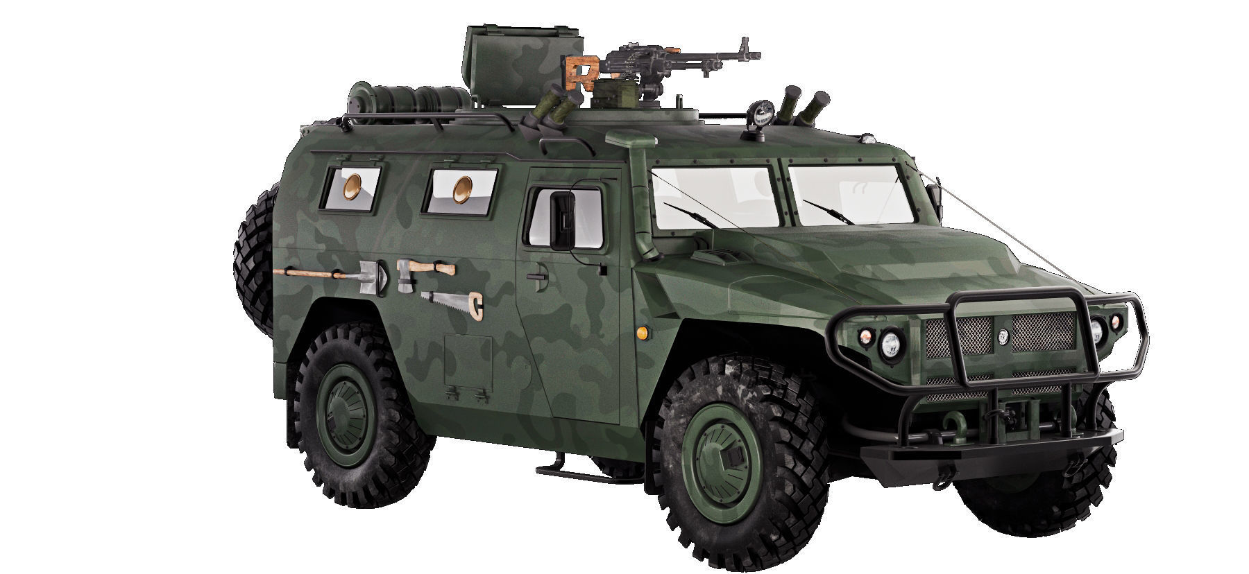 Gaz Tiger M 23115 3D model_14