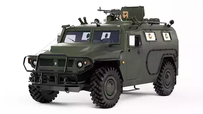Gaz Tiger M 23115 3D model
