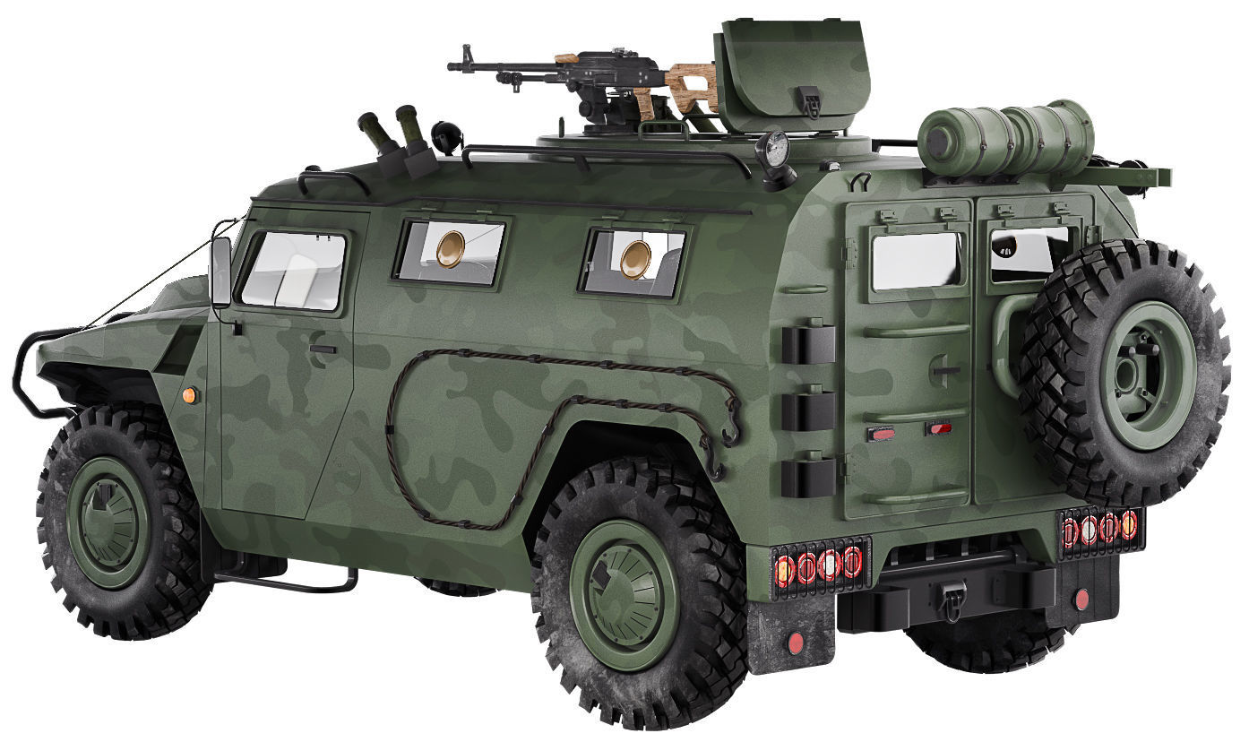 Gaz Tiger M 23115 3D model_9