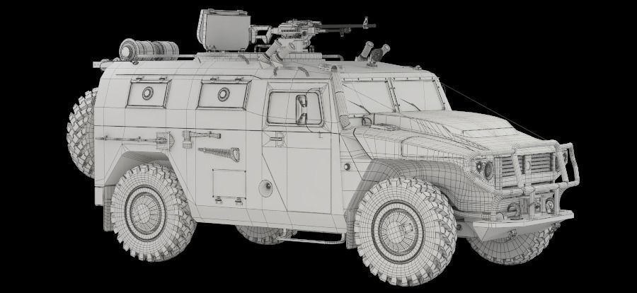 Gaz Tiger M 23115 3D model_11