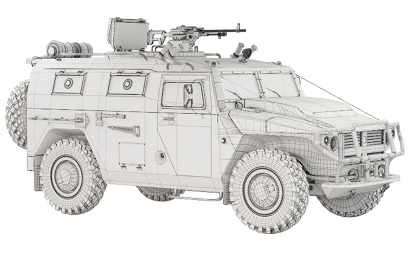 Gaz Tiger M 23115 3D model_6