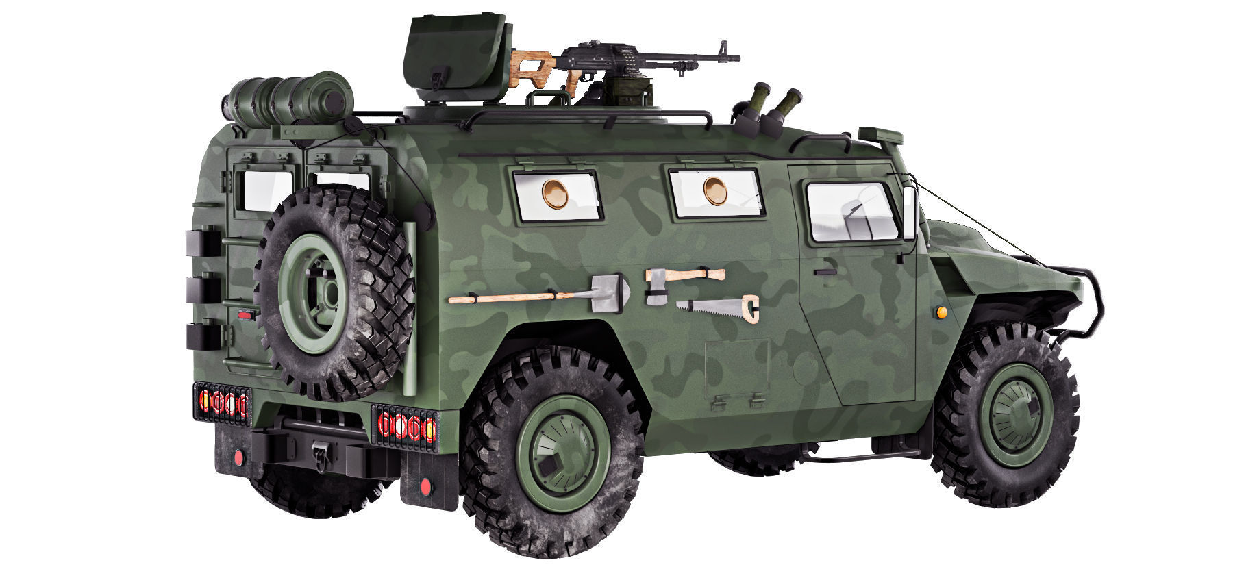 Gaz Tiger M 23115 3D model_12