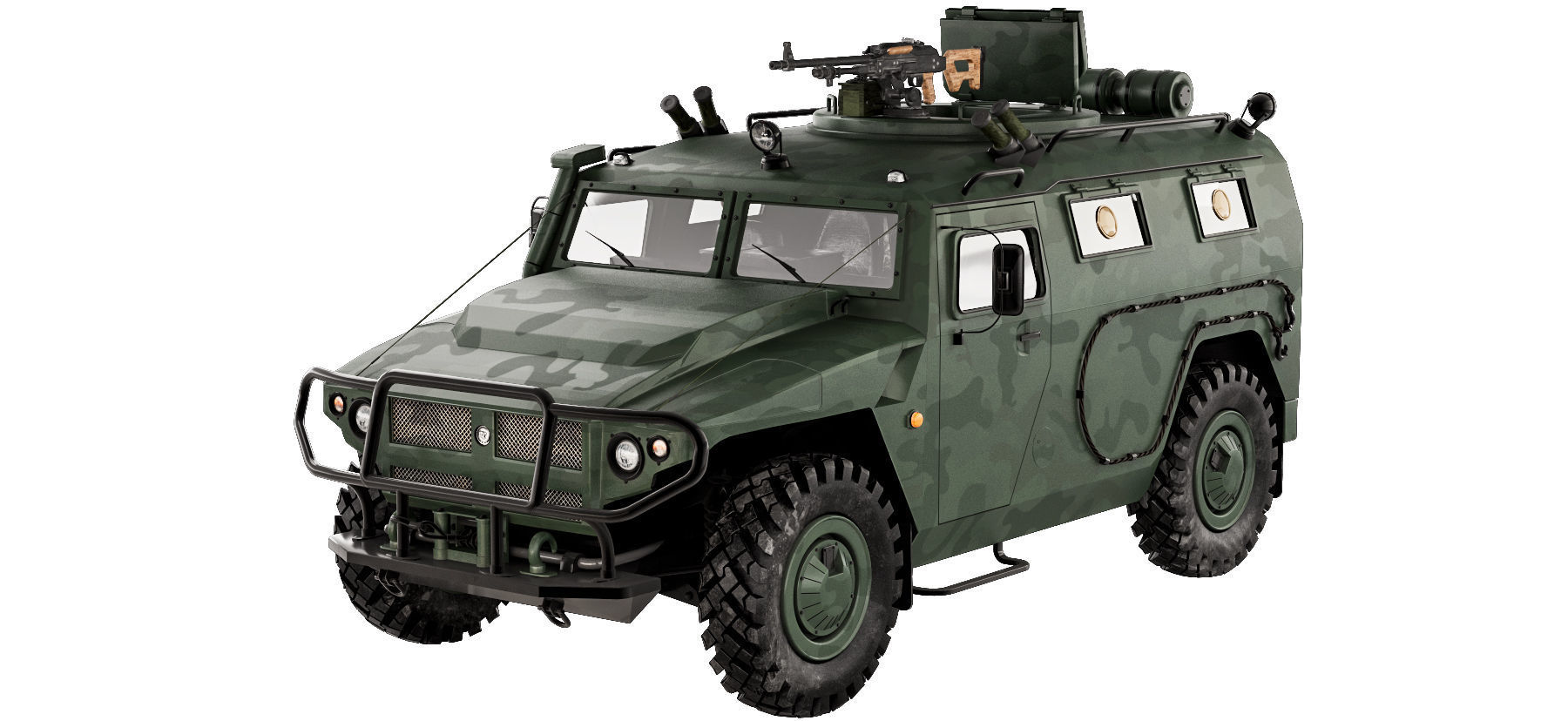 Gaz Tiger M 23115 3D model_3