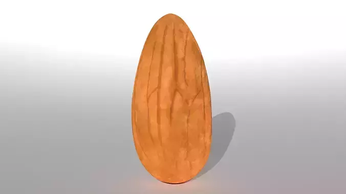 3D Almond wooden surfboard