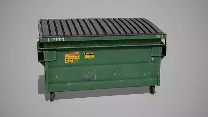 Dumpster garbage can on wheels